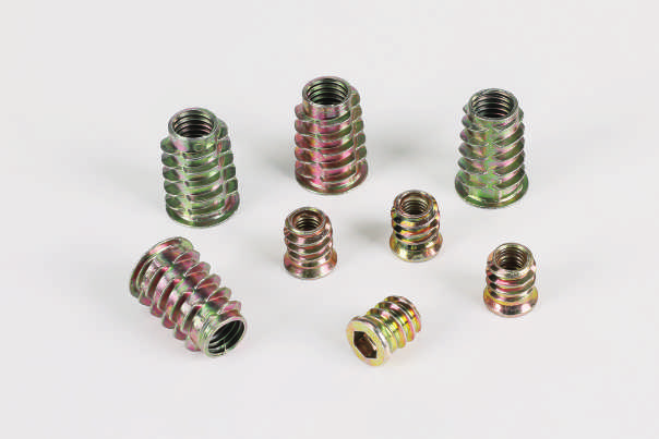 Zinc Alloy Wood Insert Nuts -Sample library-chinaFastenerinfo.net